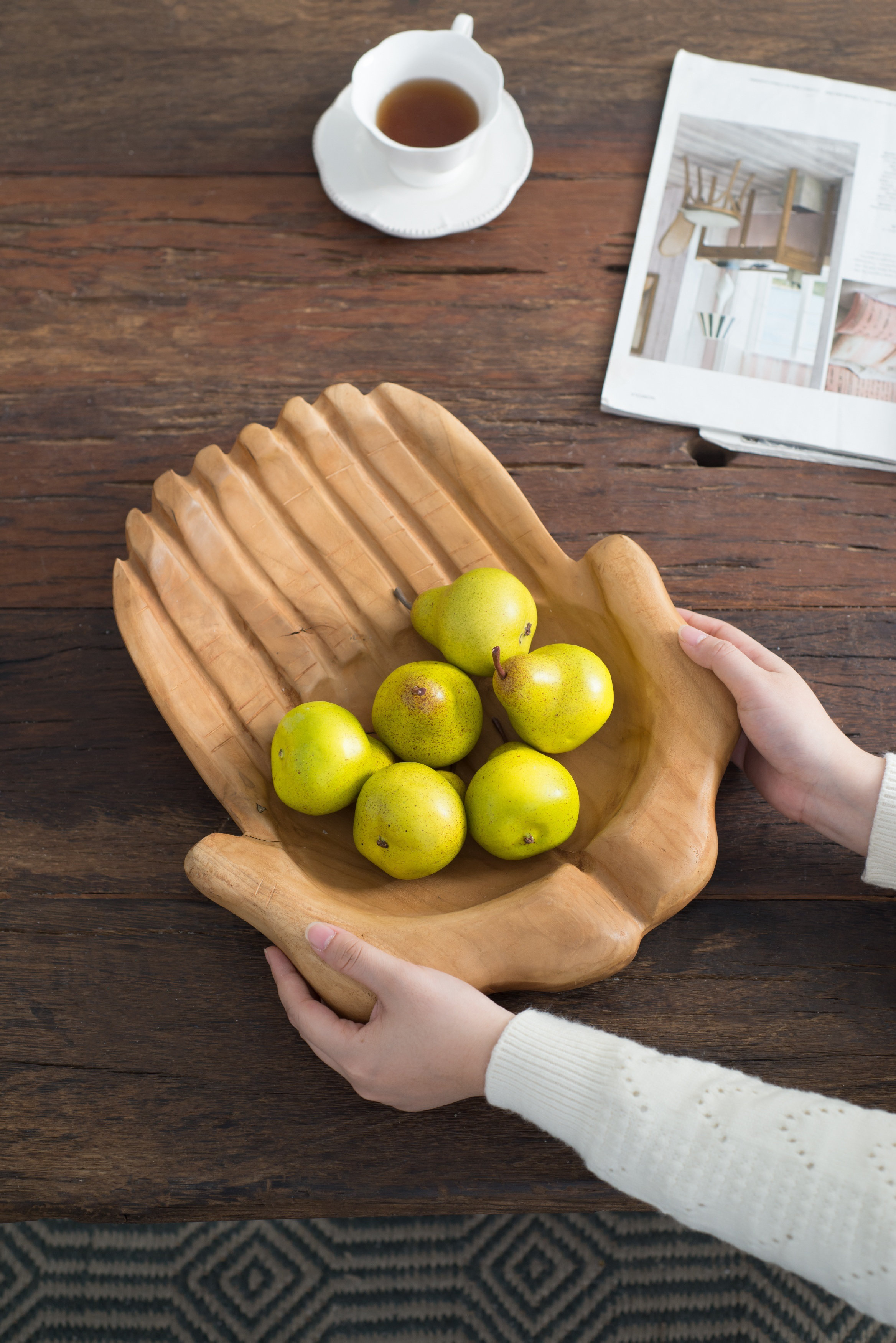 Millwood Pines Babuddin Solid Wood Decorative Bowl Wayfair